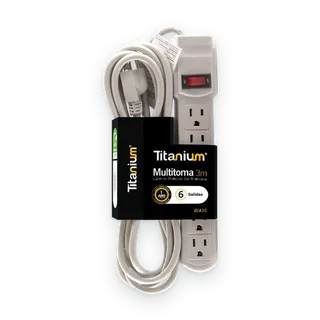 Multitoma de seis salidas con cable